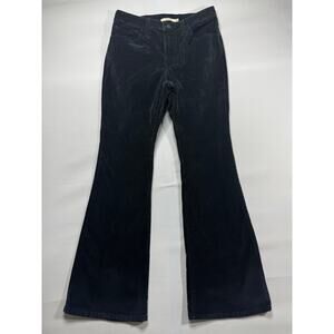 Levi's 726 Women's High Rise Flare Leg Black Corduroy Pants - 30x30 (29x29.5)